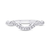 0.22ct 14k White Gold Diamond Lady's Band